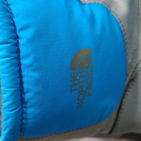 The North Face Boots Boys Blue Gray Primaloft Nuptse Insulated Snow Winter - Picture 6 of 10